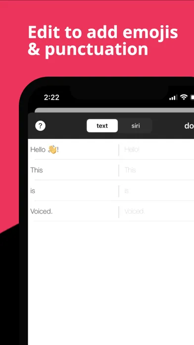 Скриншоты Voiced - Speech to Text+Speech
