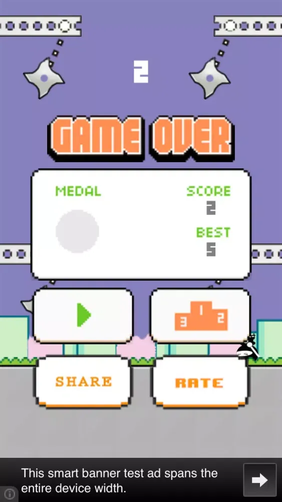 Swing Ninja - Keep Upping স্ক্রিনশট