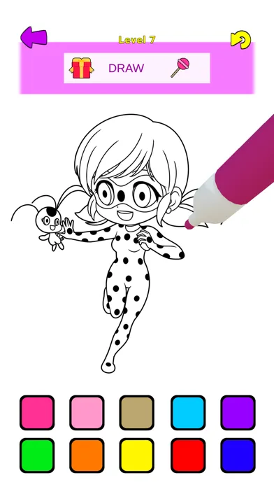 Capturas de pantalla de Ladybug Coloring & Nail Salon