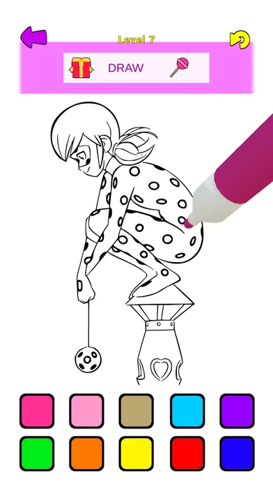 Capturas de pantalla de Ladybug Coloring & Nail Salon