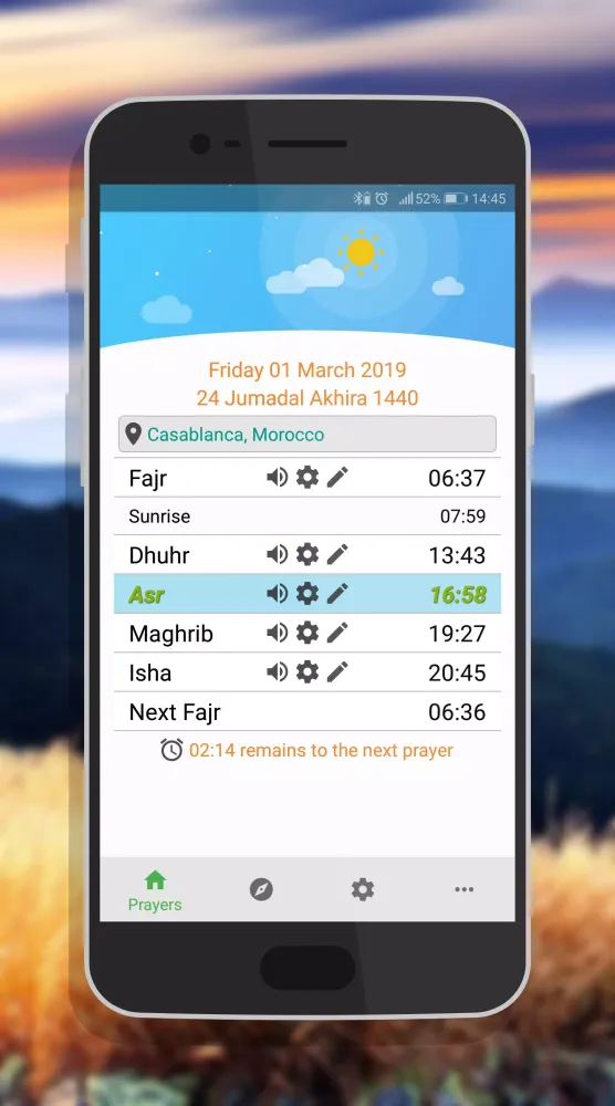 Prayer Times, Salat & Qibla Ekran Görüntüleri
