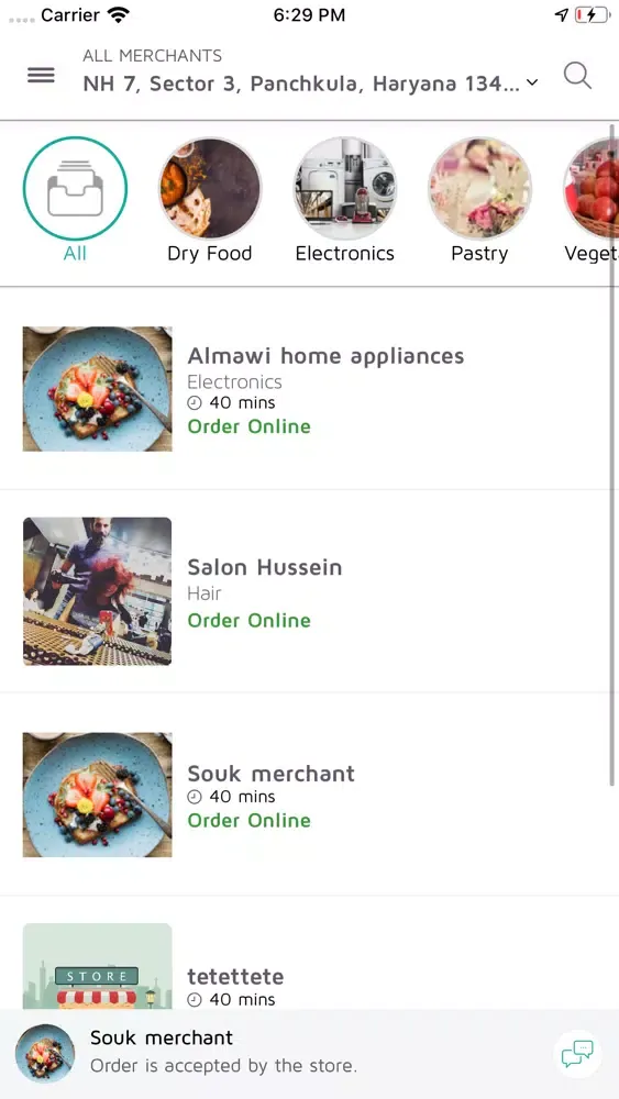 Tangkapan layar Souk El Balad