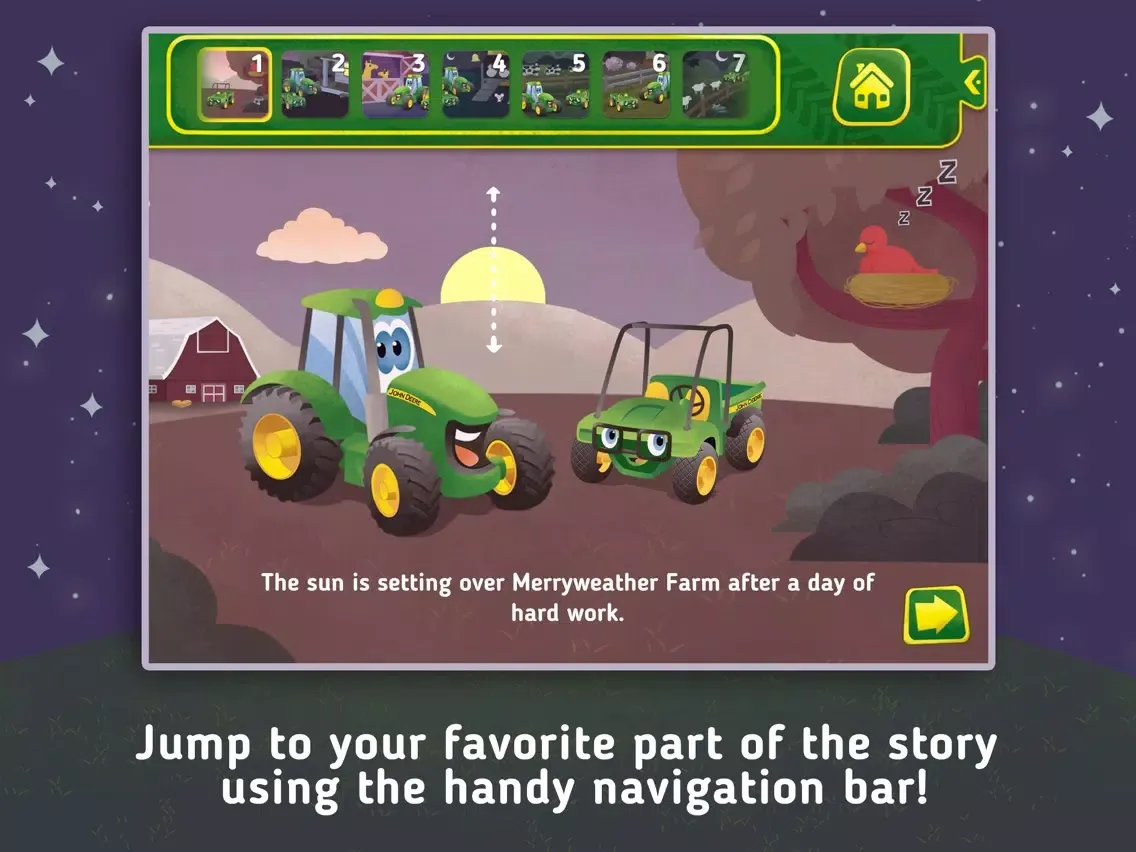 Capturas de pantalla de Johnny Tractor and Friends: Goodnight, Johnny Tractor iPad 
