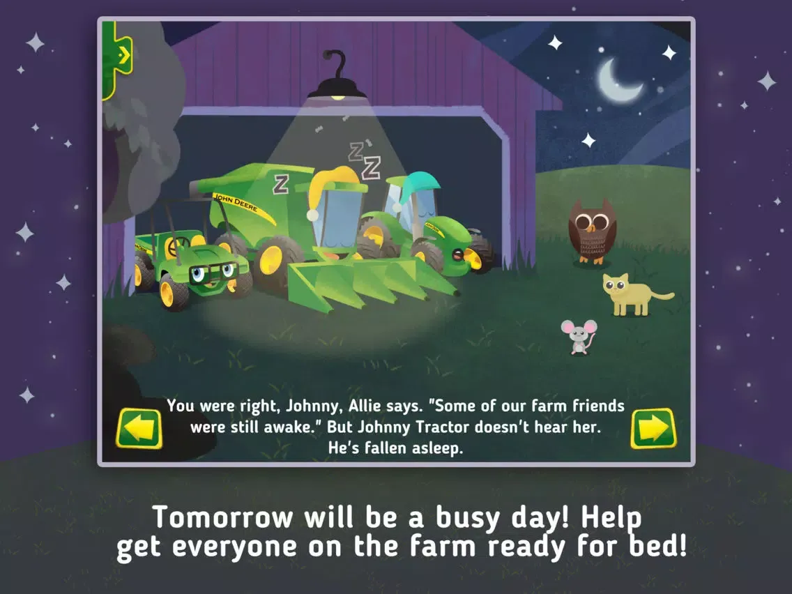 Capturas de pantalla de Johnny Tractor and Friends: Goodnight, Johnny Tractor iPad 