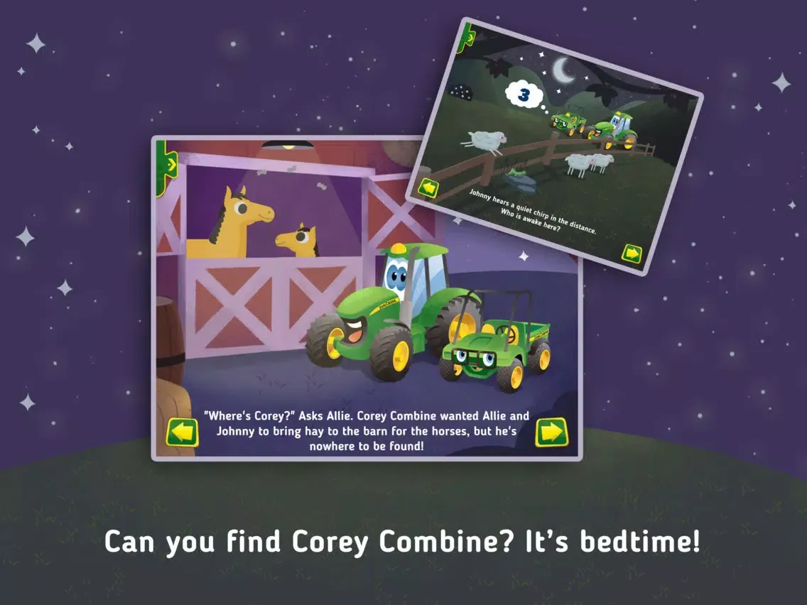 Capturas de pantalla de Johnny Tractor and Friends: Goodnight, Johnny Tractor iPad 