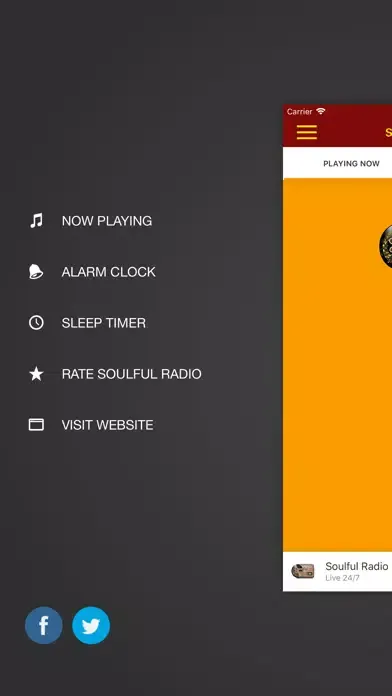 Tangkapan skrin Soulful Radio