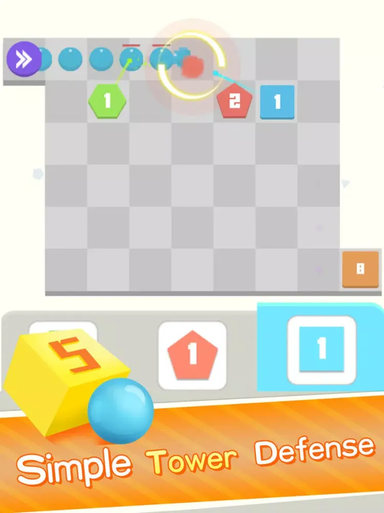 Tower Blockade - Simple TD, Challenge With Friends iPad  Ekran Görüntüleri