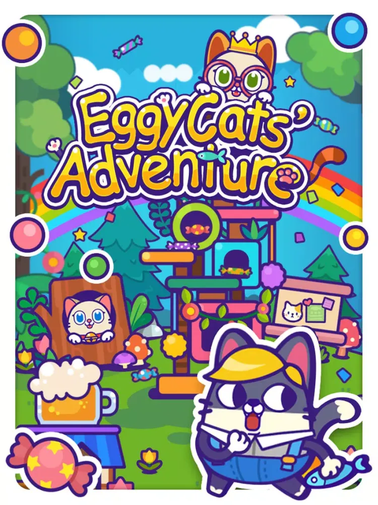Capturas de tela do Eggy Cats' Adventure iPad 