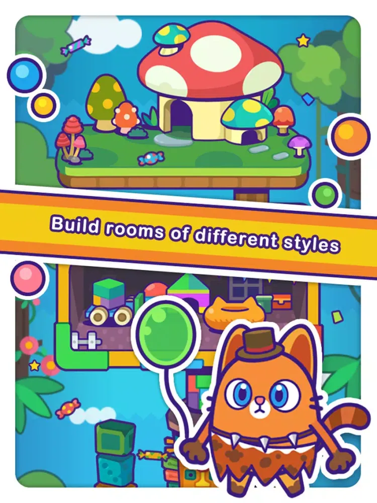 Capturas de tela do Eggy Cats' Adventure iPad 