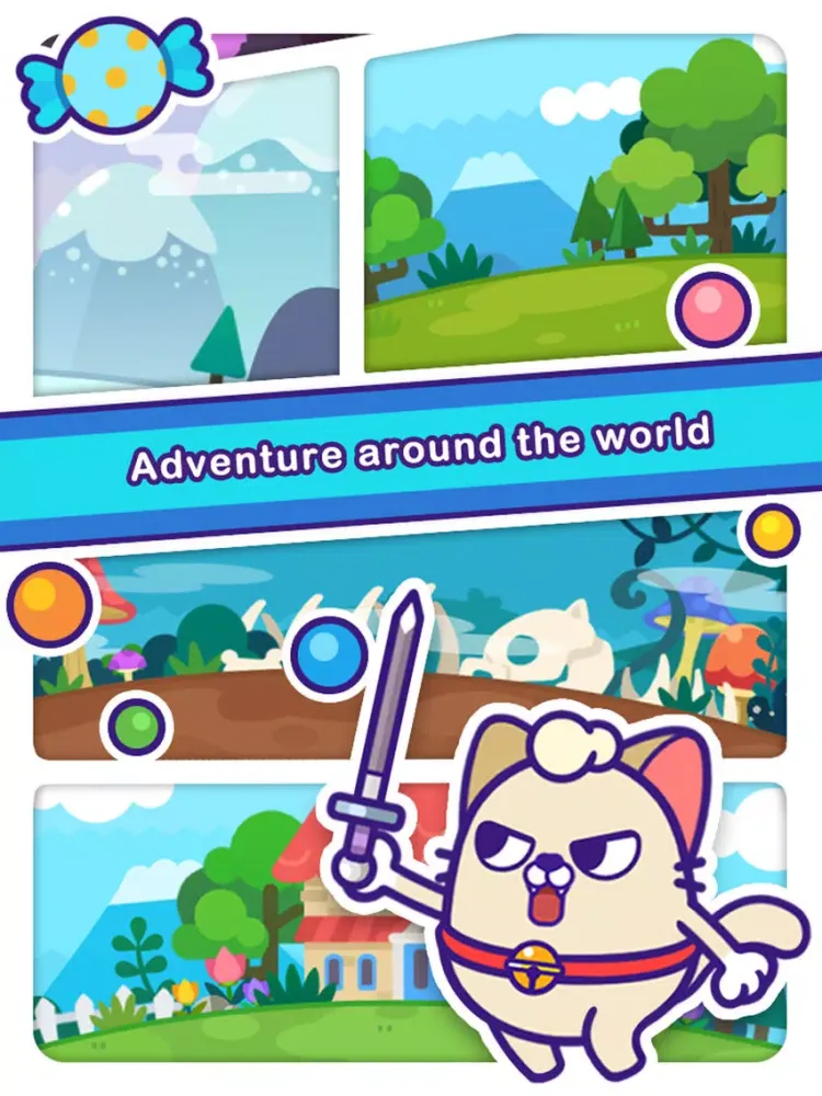 Capturas de tela do Eggy Cats' Adventure iPad 