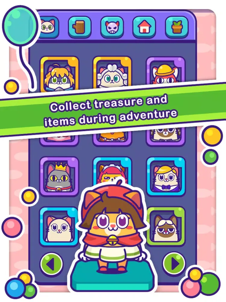 Capturas de tela do Eggy Cats' Adventure iPad 