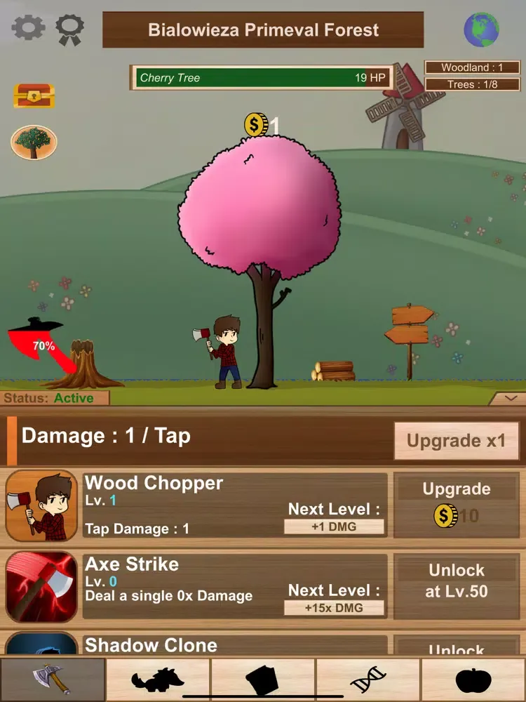 Tap Tap Timber - Wood Tycoon iPad  স্ক্রিনশট