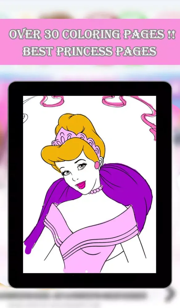 Princess Coloring Pages for Kids 2014 Ekran Görüntüleri