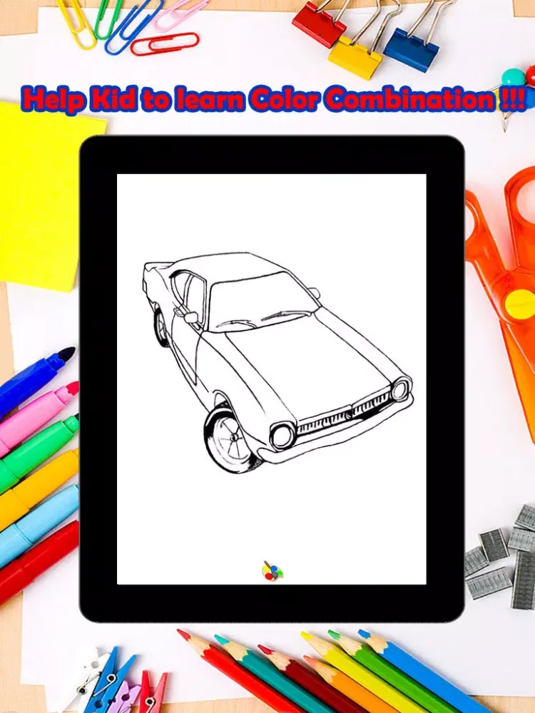 Super Car Coloring Pages For Kids iPad  Ekran Görüntüleri