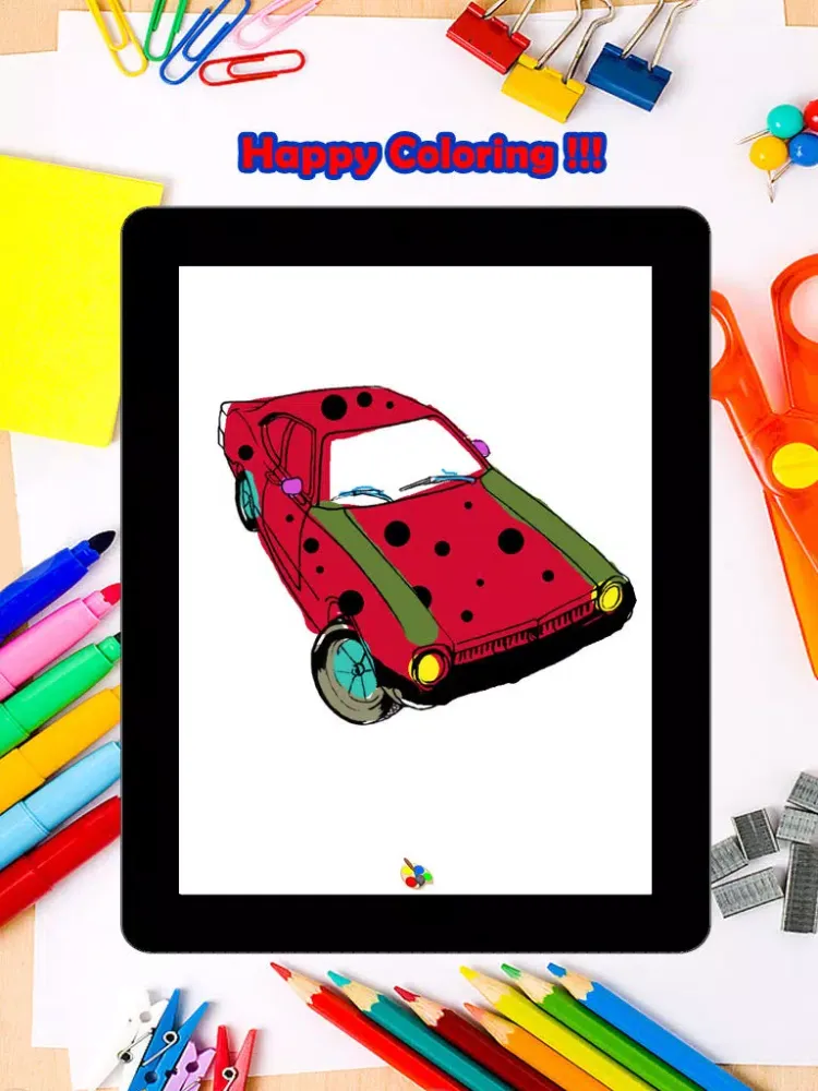 Super Car Coloring Pages For Kids iPad  Ekran Görüntüleri