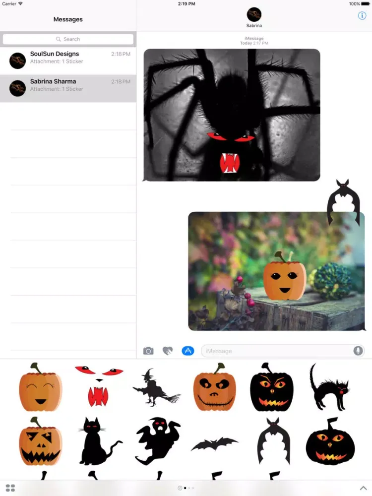 Spooky Halloween Sticker Pack iPad  स्क्रीनशॉट