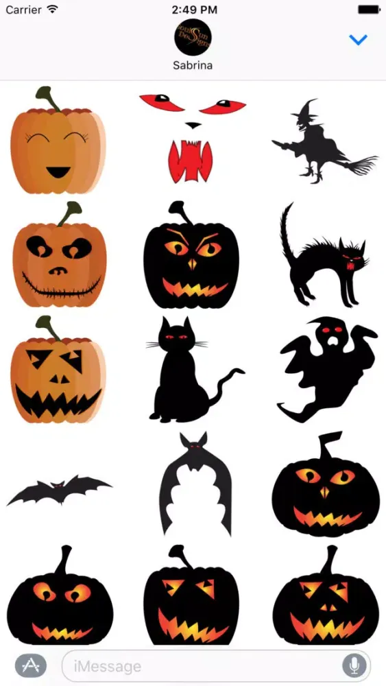Spooky Halloween Sticker Pack स्क्रीनशॉट