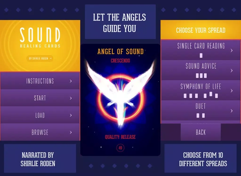 Sound Healing Cards iPad  স্ক্রিনশট