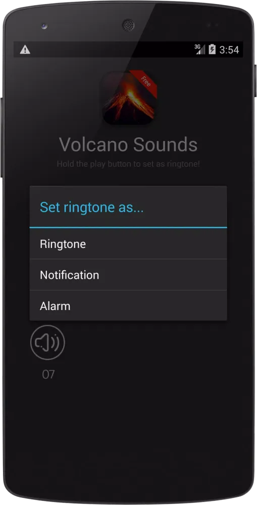 Zrzuty ekranu Volcano and Lava Sounds