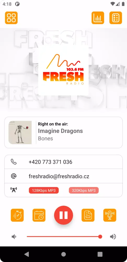 Capturas de pantalla de Fresh Radio 103.6FM