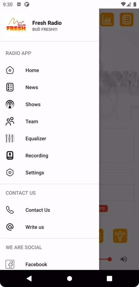 Capturas de pantalla de Fresh Radio 103.6FM