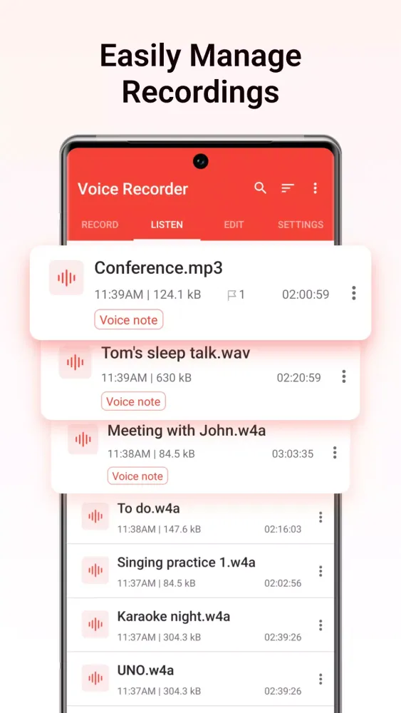 Voice Recorder & Voice Memos Screenshots