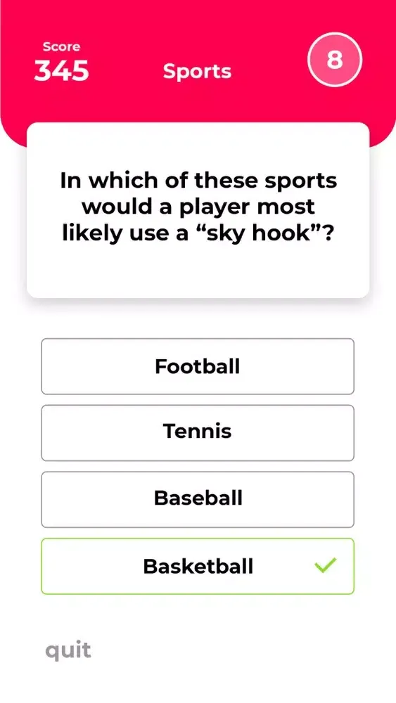Screenshot di Trivia Smarty Pants