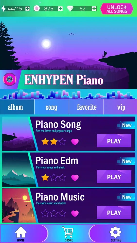 ENHYPEN Piano سکرین شاٹس