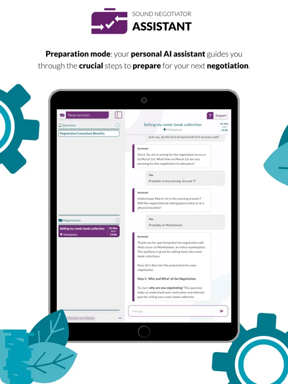 ภาพหน้าจอของ Sound Negotiator iPad 