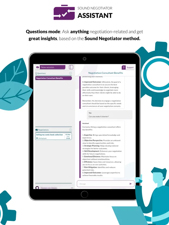 ภาพหน้าจอของ Sound Negotiator iPad 