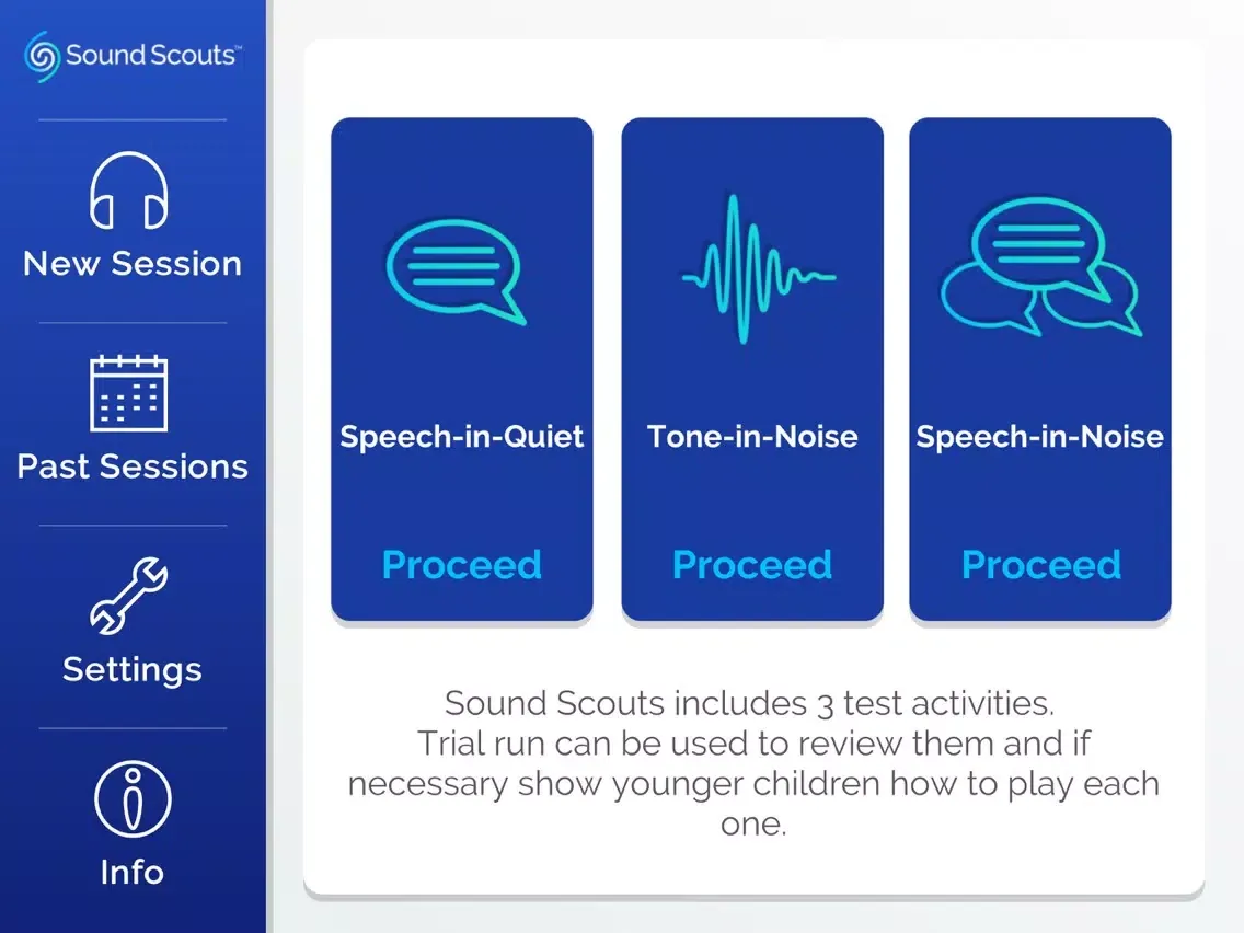 Tangkapan layar Sound Scouts US iPad 