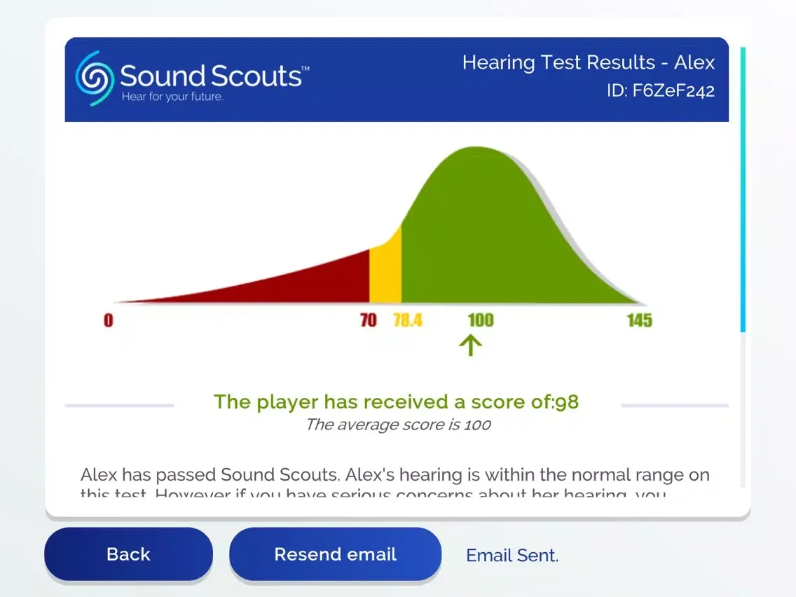 Tangkapan layar Sound Scouts US iPad 