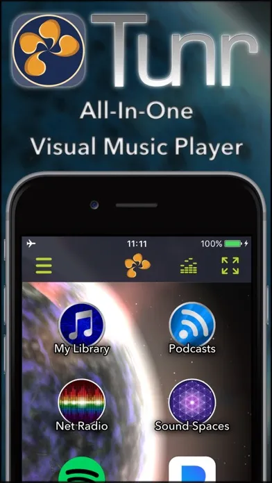 Tunr - Music Player Visualizer سکرین شاٹس