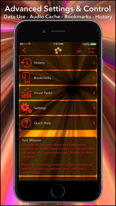 Tunr - Music Player Visualizer سکرین شاٹس