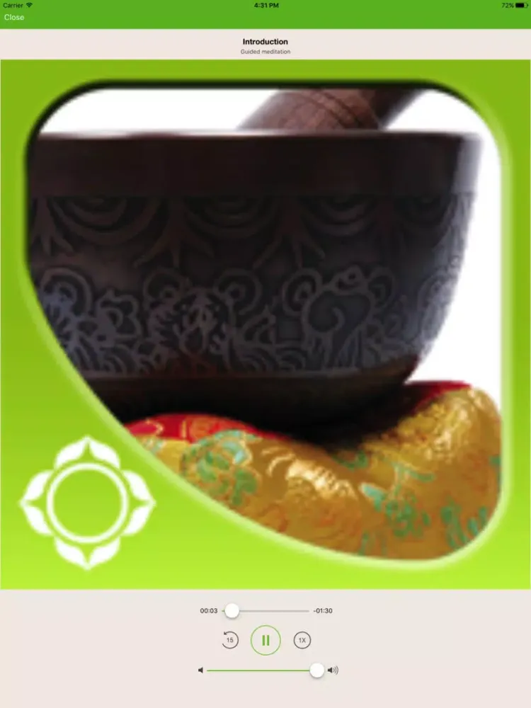 Tangkapan layar Guided Meditation - Jack Kornfield iPad 
