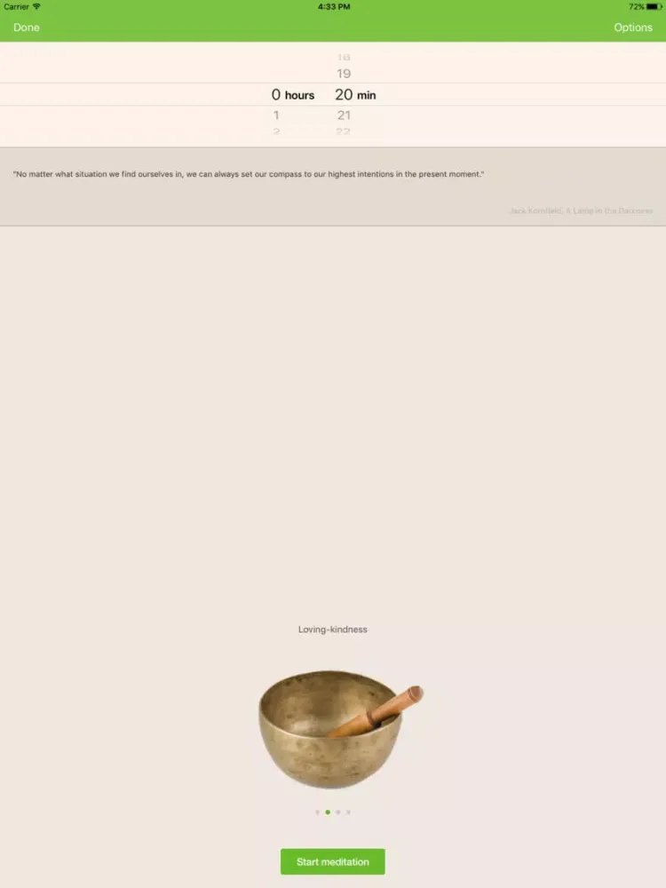 Tangkapan layar Guided Meditation - Jack Kornfield iPad 