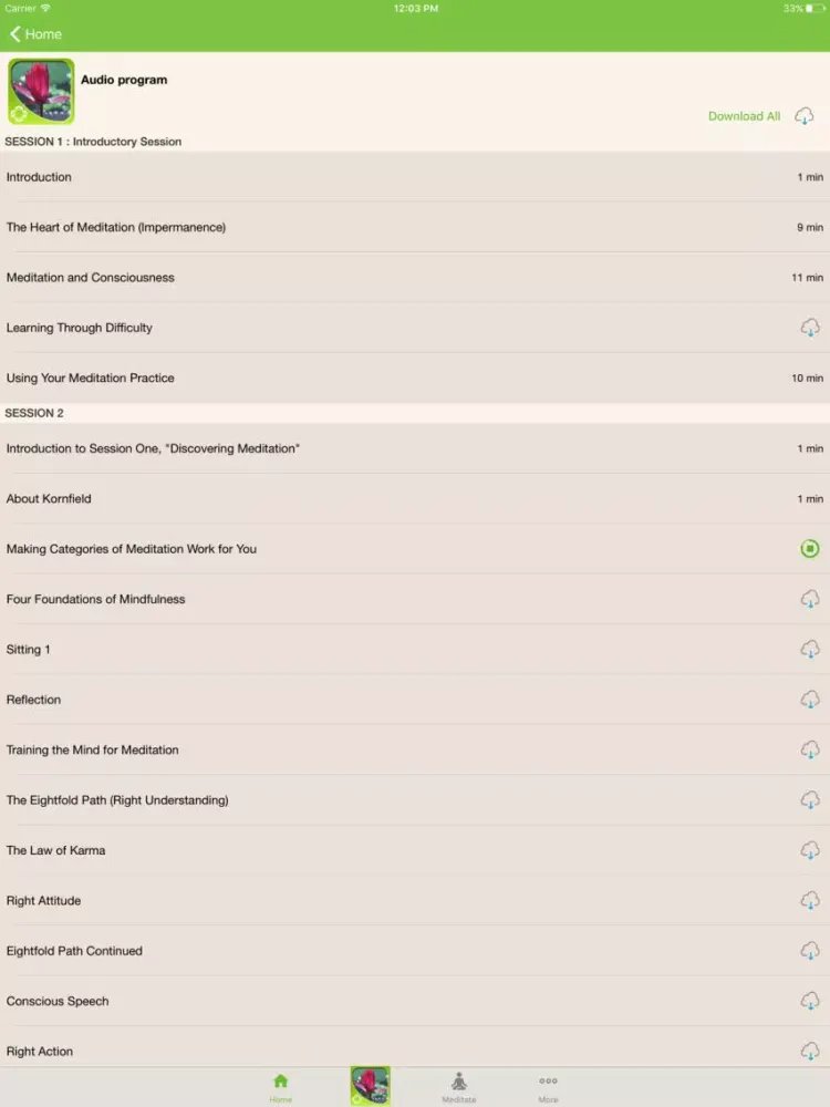 Capturas de pantalla de The Inner Art of Meditation - Jack Kornfield iPad 