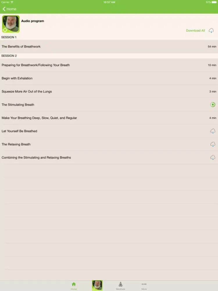 Breathing - Andrew Weil iPad  स्क्रीनशॉट