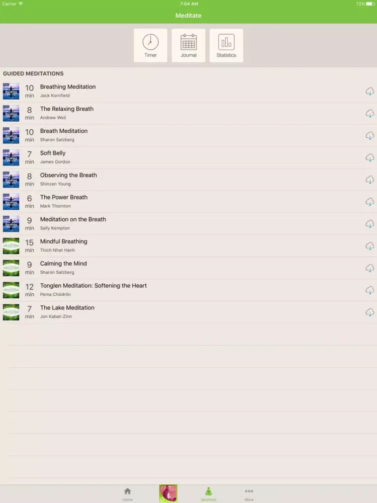 Capturas de tela do Plum Village Meditations — Thich Nhat Hanh iPad 