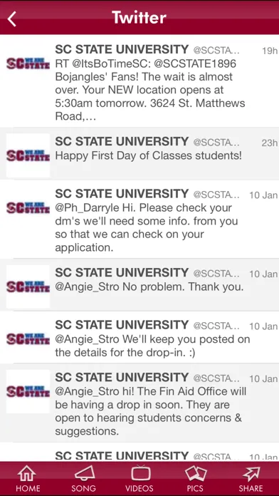 Tangkapan layar South Carolina State University
