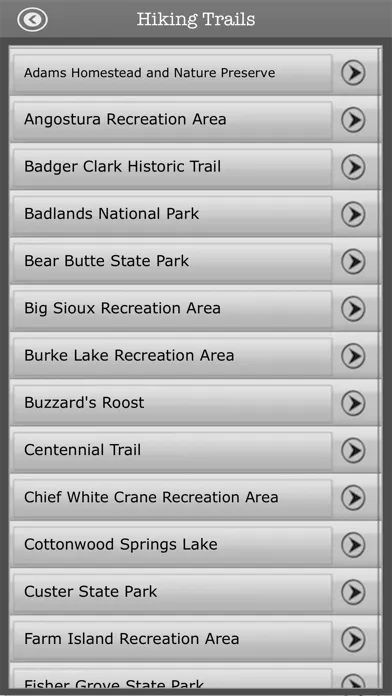 Captures d'écran de South Dakota -Camping & Trails