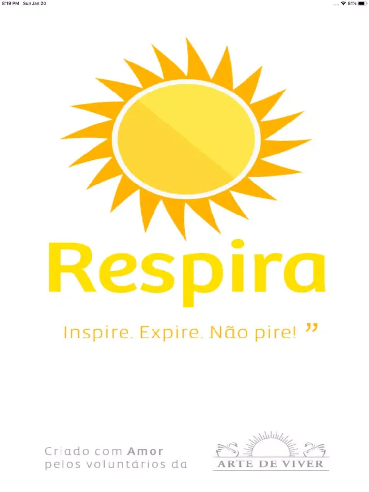 Capturas de tela do Respira iPad 