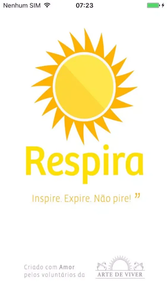 Capturas de tela do Respira