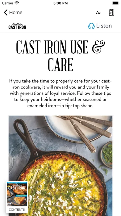Tangkapan layar Southern Cast Iron