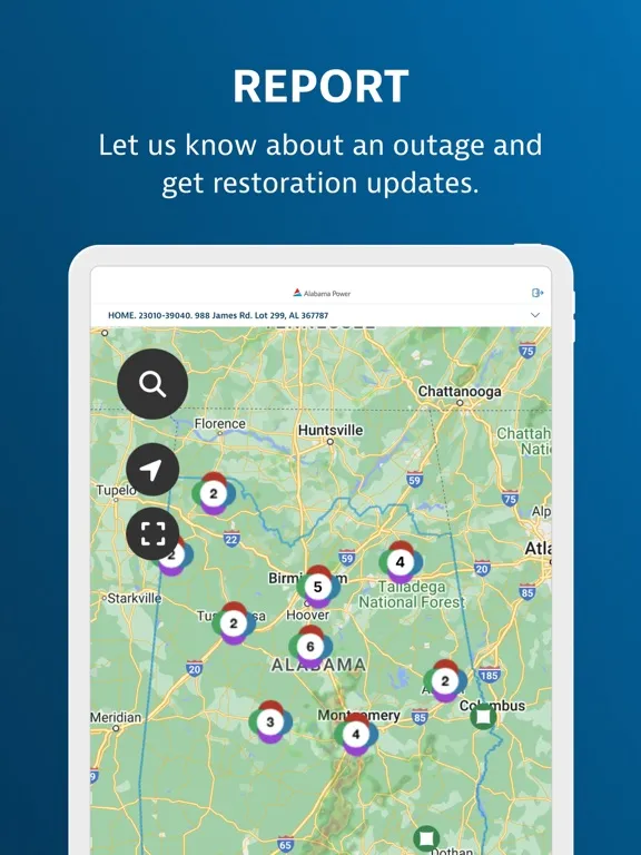 Alabama Power iPad  Screenshots
