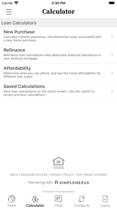 Screenshot di SF Mortgage