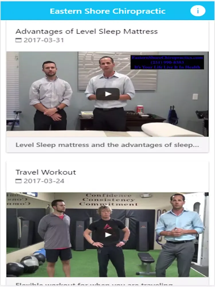 Eastern Shore Chiropractic iPad  Ekran Görüntüleri