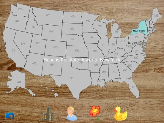 Ảnh chụp màn hình của USA Map Master Lite with Audio iPad 
