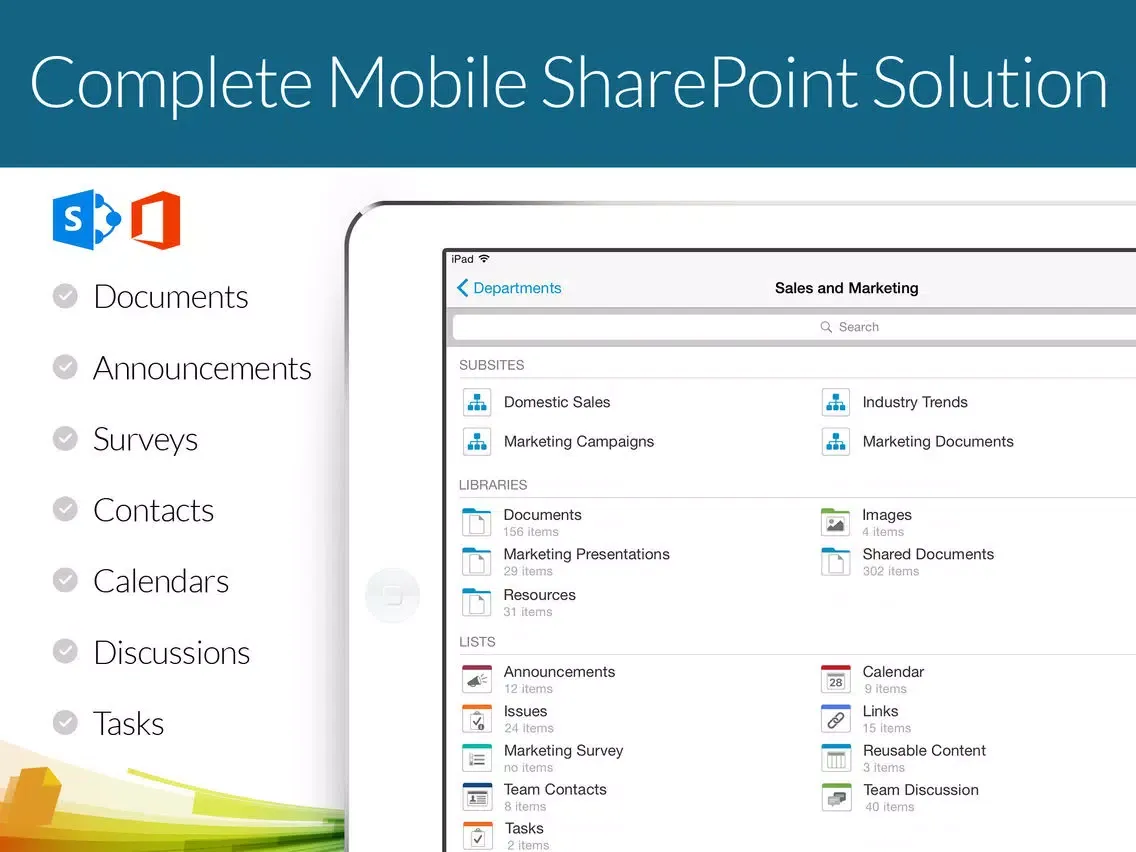 ภาพหน้าจอของ SharePlus for Citrix Worx iPad 