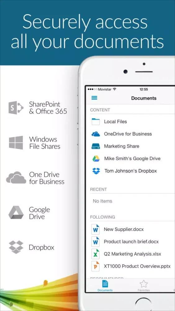 ภาพหน้าจอของ SharePlus for Citrix Worx